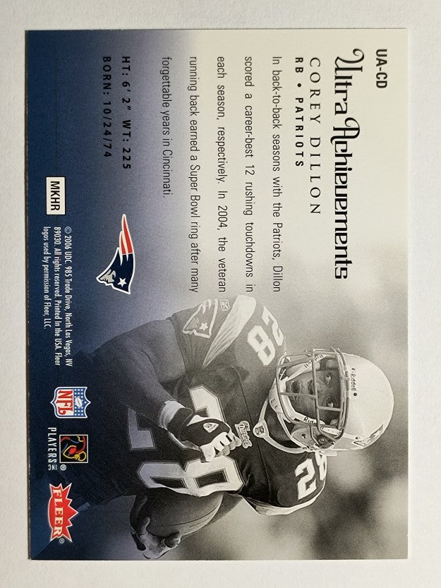 2006 Ultra Achievements #UACD Corey Dillon