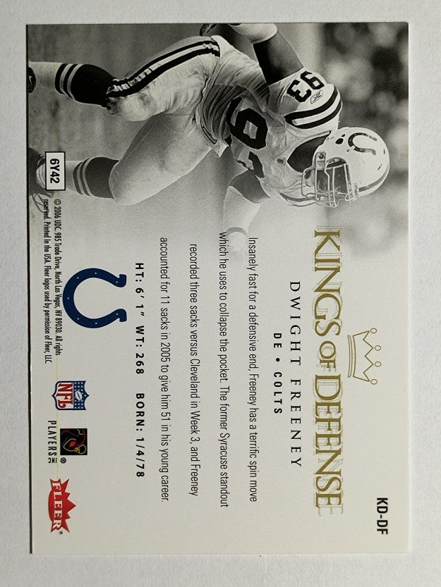 2006 Ultra Kings of Defense #KDDF Dwight Freeney