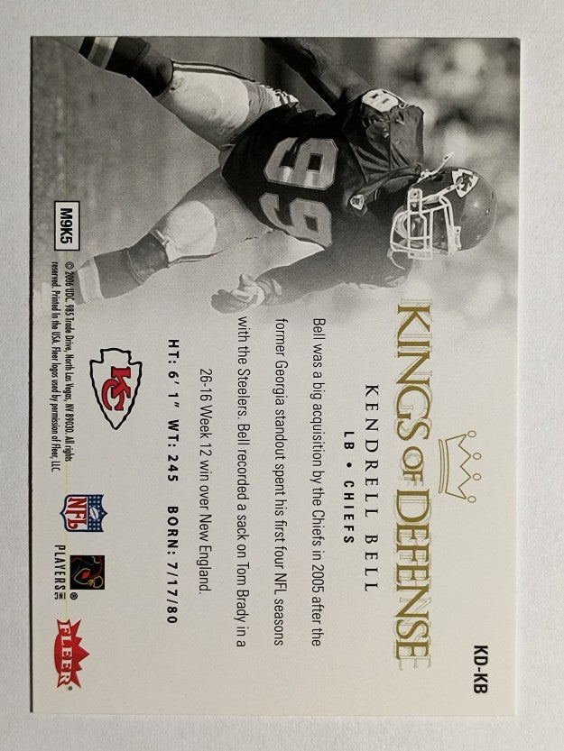 2006 Ultra Kings of Defense #KDKB Kendrell Bell