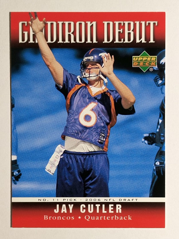 2006 Upper Deck Gridiron Debut #GDJC Jay Cutler