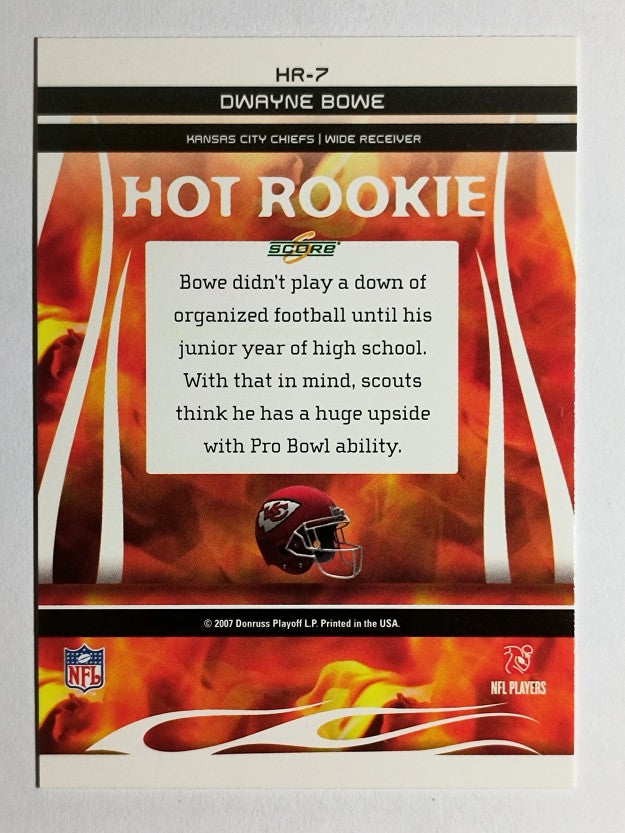 2007 Score Hot Rookies #7 Dwayne Bowe