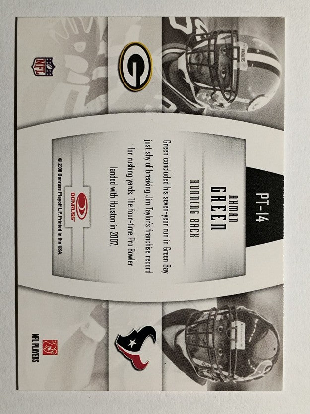 2008 Donruss Gridiron Gear Player Timeline Red #14 Ahman Green