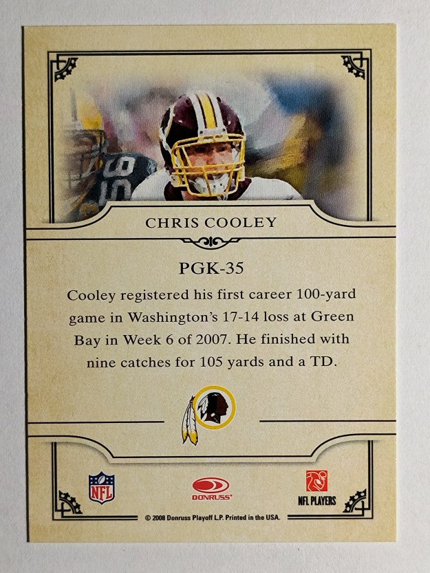 2008 Donruss Threads Pro Gridiron Kings #35 Chris Cooley