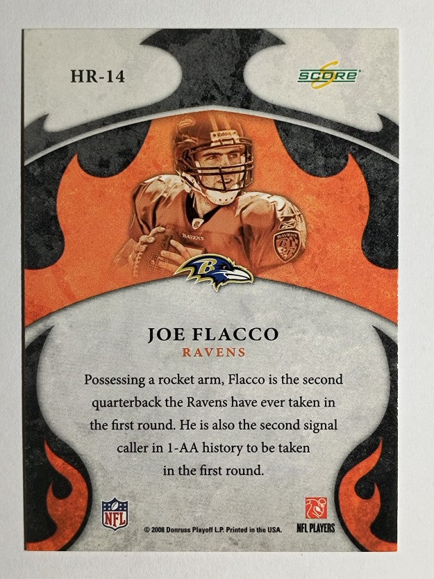 2008 Score Hot Rookies Glossy #14 Joe Flacco