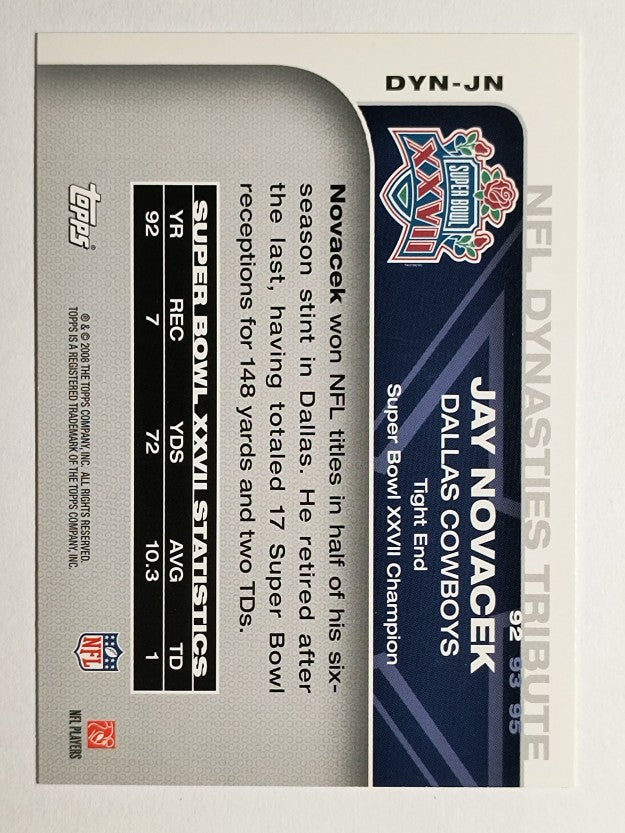 2008 Topps Dynasties #DYNJN Jay Novacek