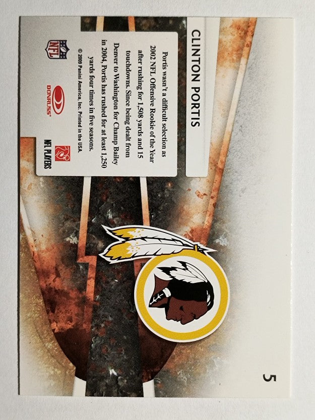 2009 Absolute Memorabilia Gridiron Force #5 Clinton Portis