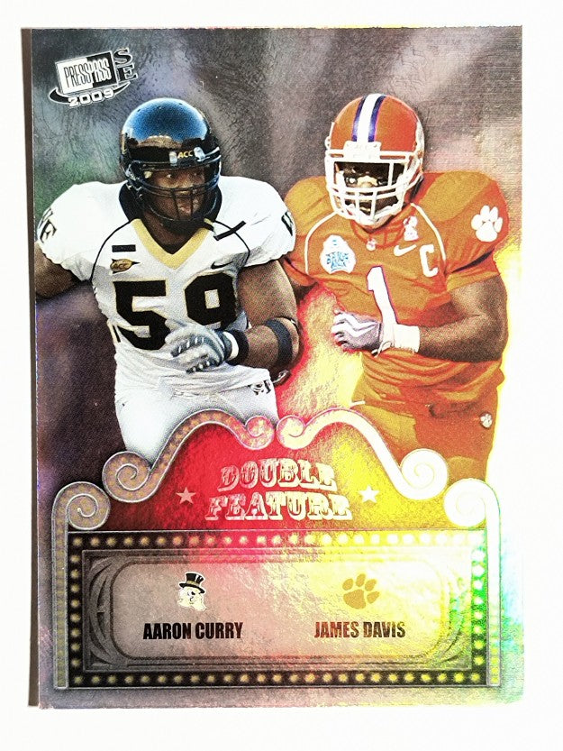2009 Press Pass SE Double Feature #DF13 Aaron Curry/James Davis