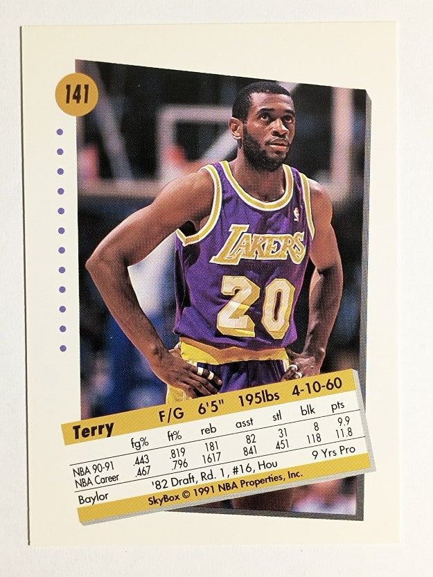 1991-92 SkyBox #141 Terry Teagle