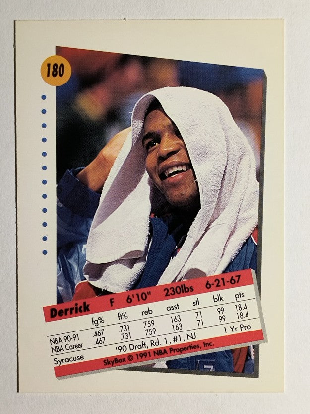 1991-92 SkyBox #180 Derrick Coleman