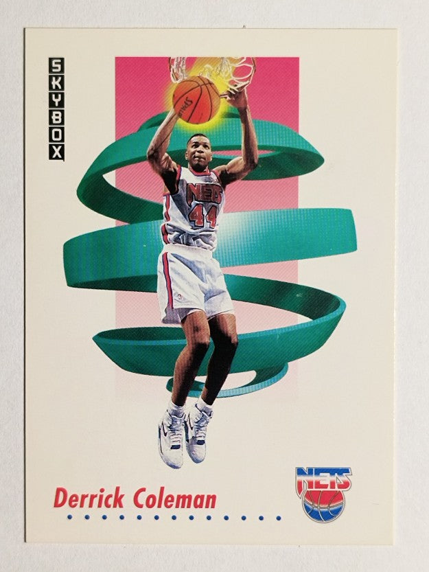 1991-92 SkyBox #180 Derrick Coleman