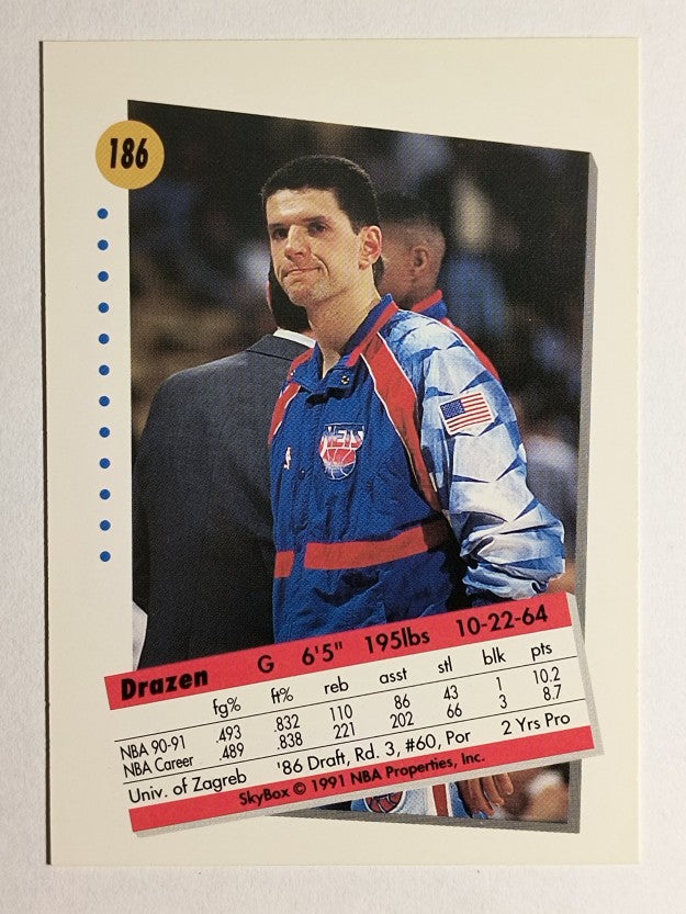 1991-92 SkyBox #186 Drazen Petrovic