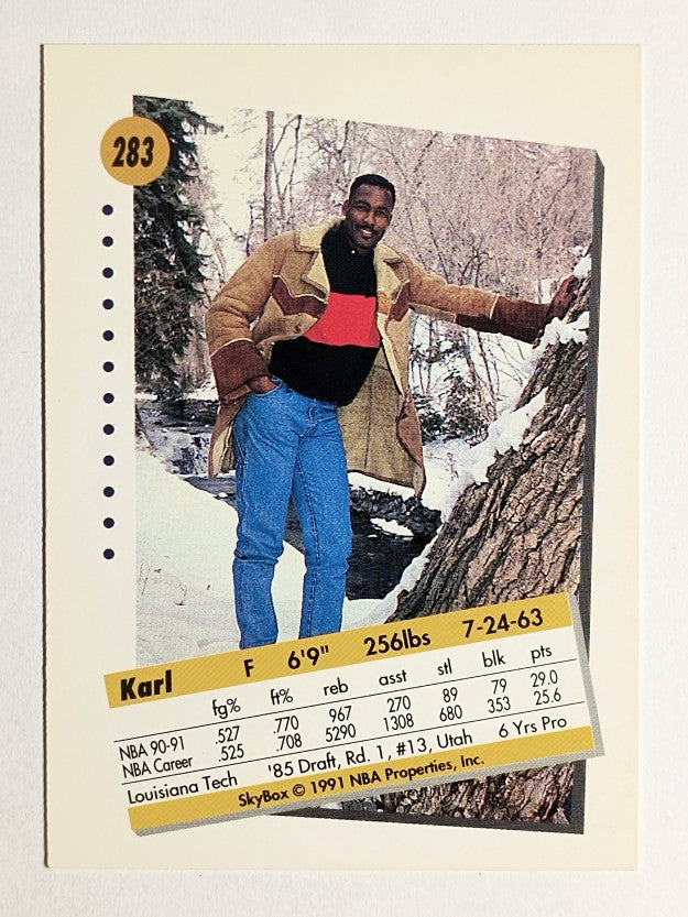 1991-92 SkyBox #283 Karl Malone