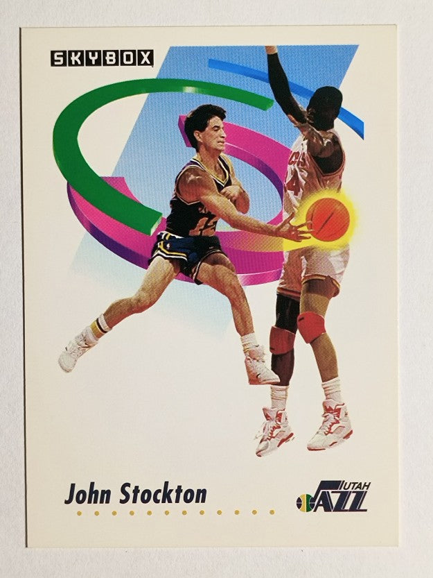 1991-92 SkyBox #285 John Stockton