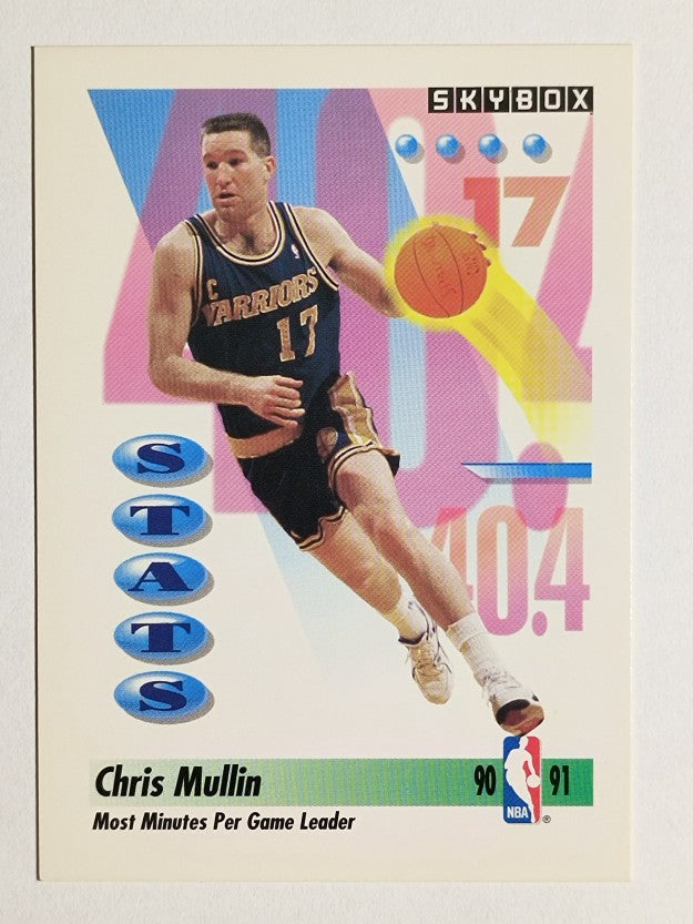 1991-92 SkyBox #301 Chris Mullin Minutes