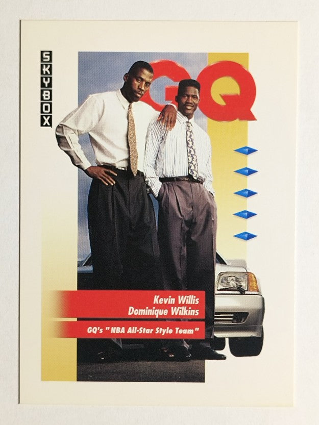 1991-92 SkyBox #325 Kevin Willis/Dominique Wilkins/GQ All-Star Style Team
