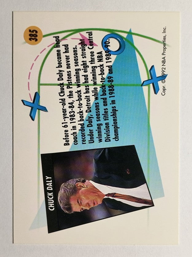 1991-92 SkyBox #385 Chuck Daly CO