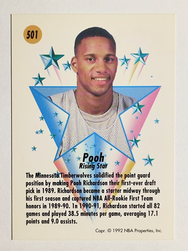1991-92 SkyBox #501 Pooh Richardson RS