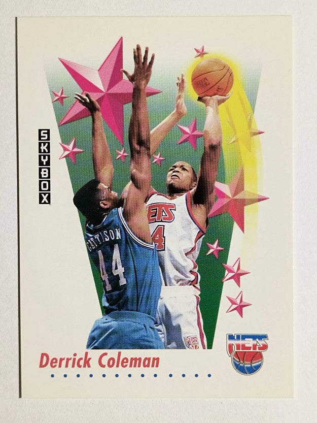 1991-92 SkyBox #502 Derrick Coleman RS