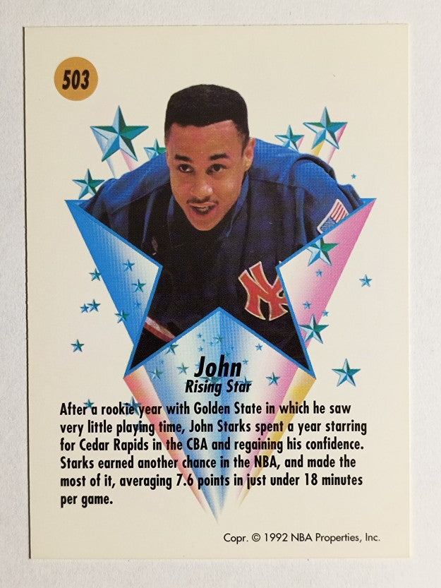 1991-92 SkyBox #503 John Starks RS