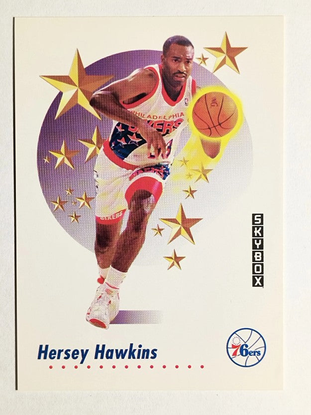 1991-92 SkyBox #505 Hersey Hawkins RS