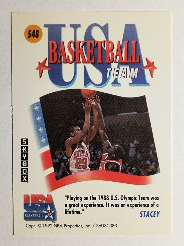 1991-92 SkyBox #548 Stacey Augmon USA
