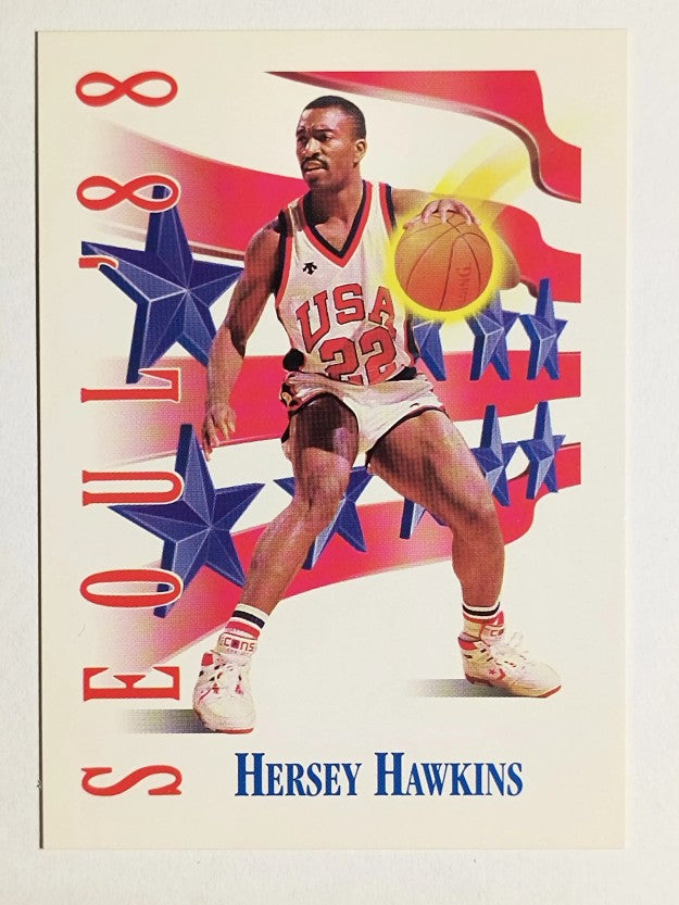 1991-92 SkyBox #551 Hersey Hawkins USA