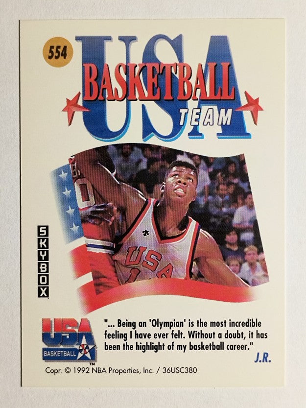 1991-92 SkyBox #554 J.R. Reid USA