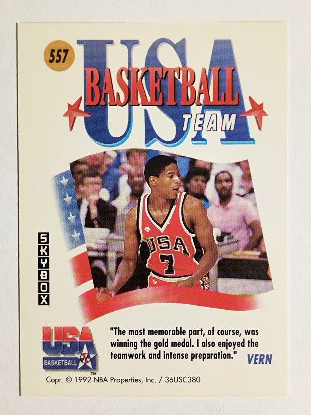 1991-92 SkyBox #557 Vern Fleming USA