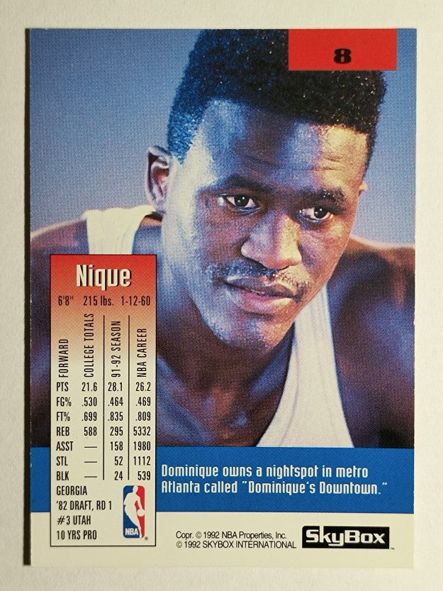 1992-93 SkyBox #8 Dominique Wilkins
