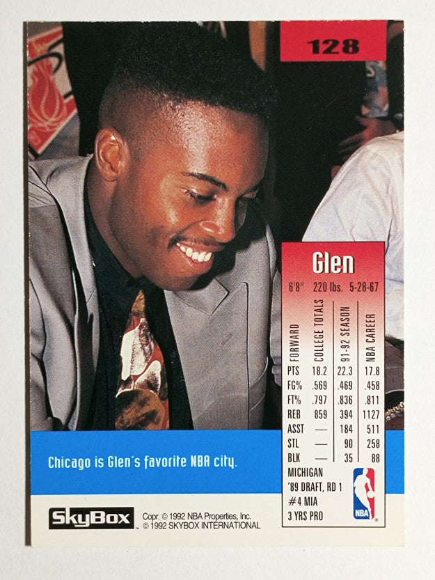 1992-93 SkyBox #128 Glen Rice