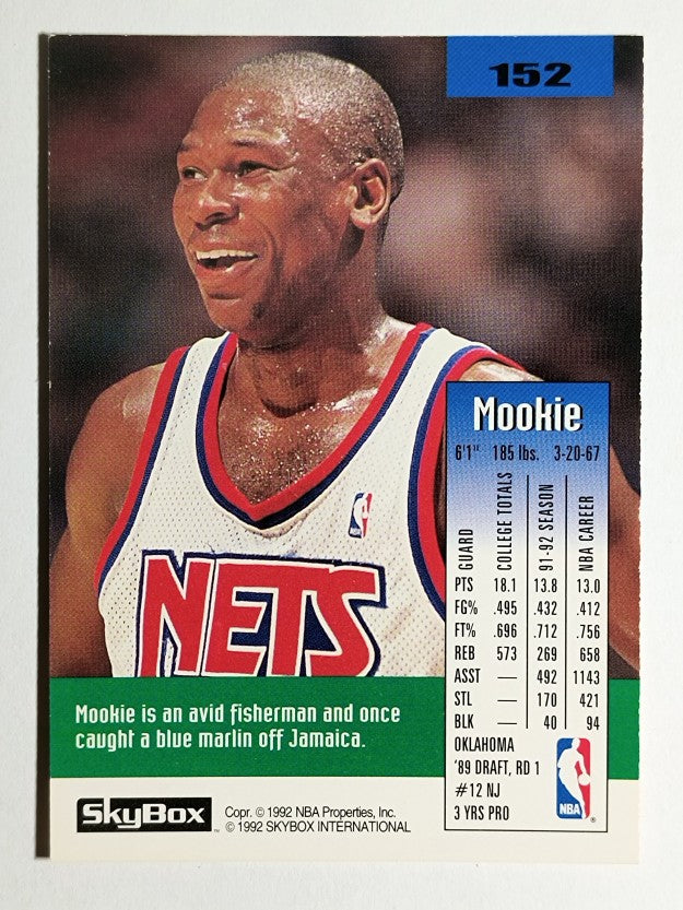 1992-93 SkyBox #152 Mookie Blaylock