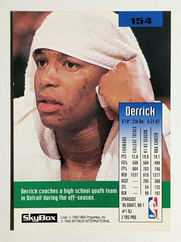 1992-93 SkyBox #154 Derrick Coleman