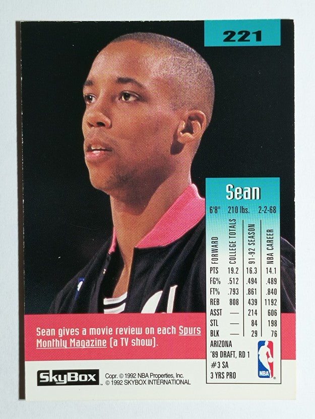 1992-93 SkyBox #221 Sean Elliott
