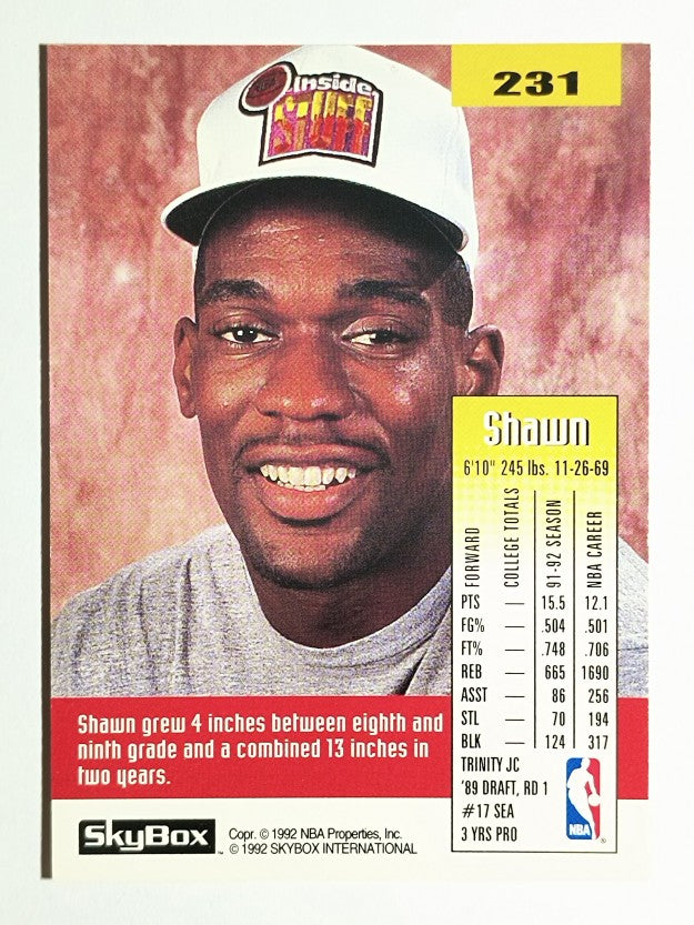 1992-93 SkyBox #231 Shawn Kemp