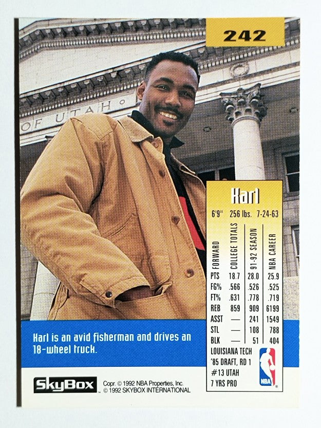 1992-93 SkyBox #242 Karl Malone