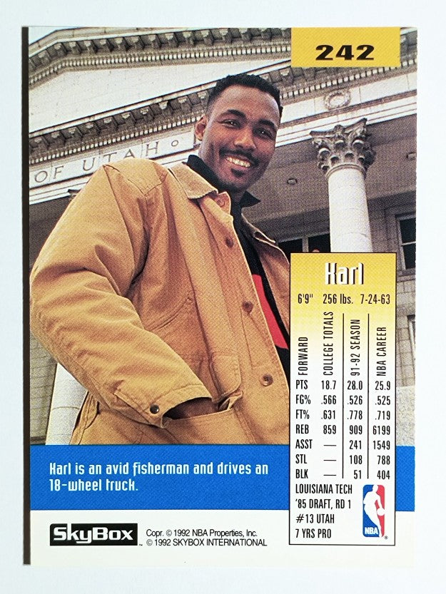 1992-93 SkyBox #242 Karl Malone