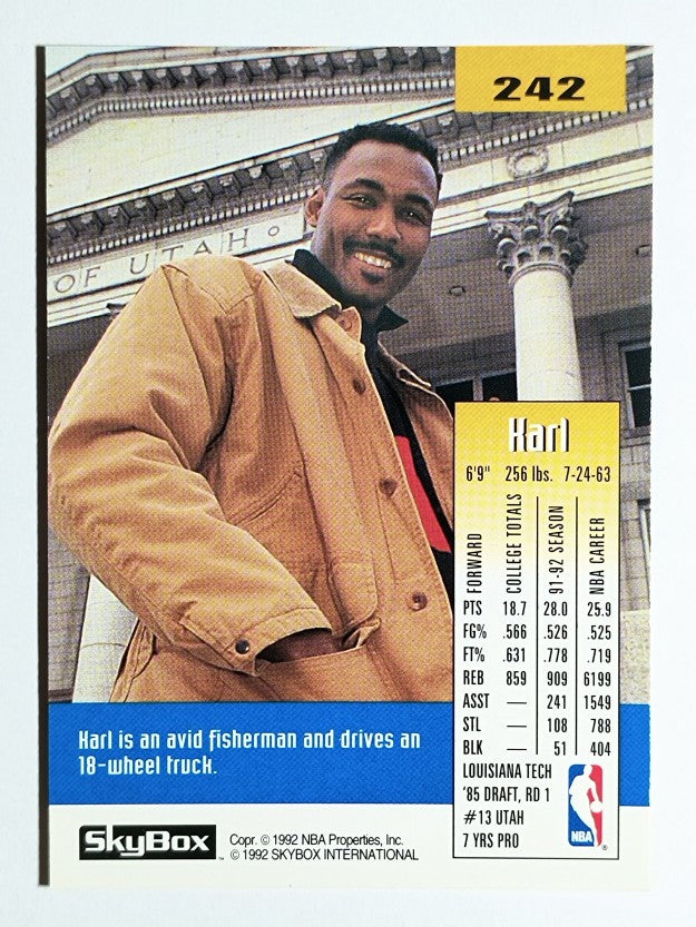 1992-93 SkyBox #242 Karl Malone