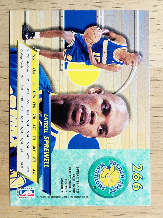 1992-93 Ultra #266 Latrell Sprewell RC