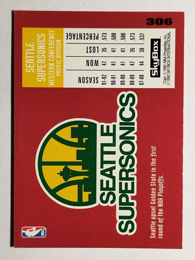 1992-93 SkyBox #306 Shawn Kemp TT