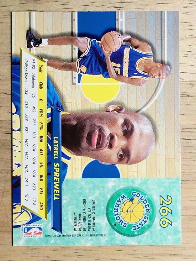 1992-93 Ultra #266 Latrell Sprewell RC