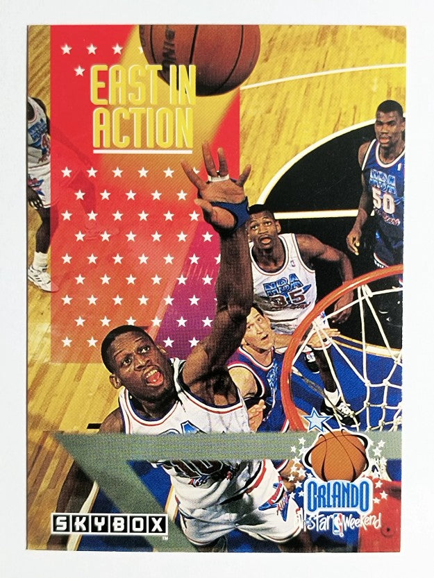 1992-93 SkyBox #312 Dennis Rodman/Group AS