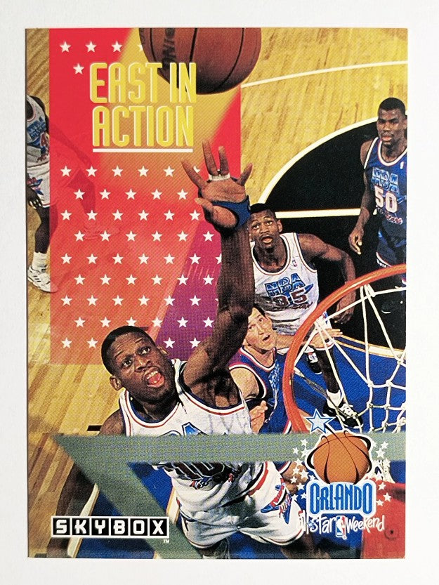 1992-93 SkyBox #312 Dennis Rodman/Group AS (NM)