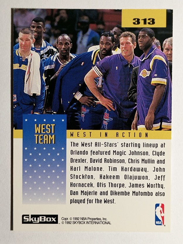 1992-93 SkyBox #313 Karl Malone/Group AS