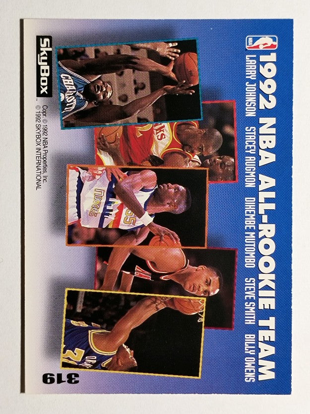 1992-93 SkyBox #319 Larry Johnson ART/Dikembe Mutombo