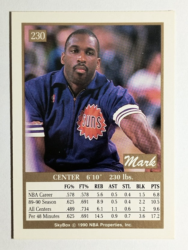 1990-91 SkyBox #230 Mark West