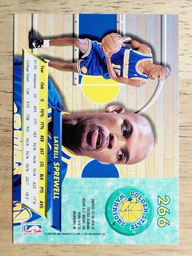 1992-93 Ultra #266 Latrell Sprewell RC