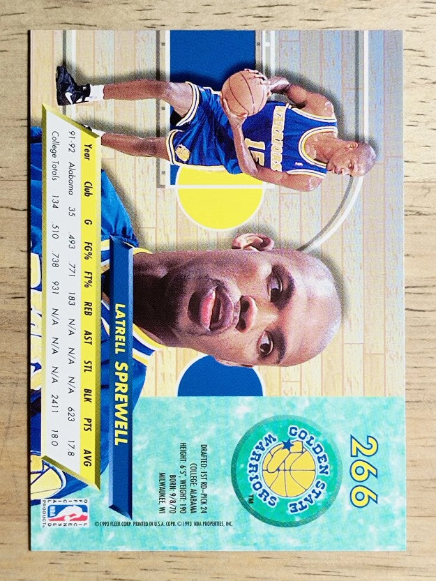 1992-93 Ultra #266 Latrell Sprewell RC