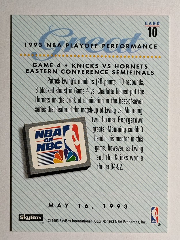 1993-94 SkyBox Premium #10 Patrick Ewing PO