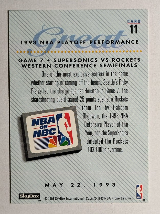 1993-94 SkyBox Premium #11 Ricky Pierce PO