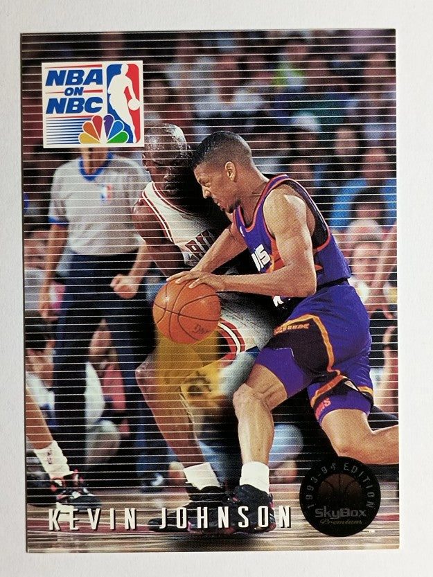 1993-94 SkyBox Premium #20 Kevin Johnson PO/Michael Jordan (EXMT)